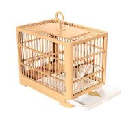 Teksome Cage pour Les Oiseaux, Grande Cage d'oiseau - Nid de Perruche avec Plateau de Retrait Facile-nettoyant,Cage d'oiseaux pliants et Respirants pour Les tourtereaux