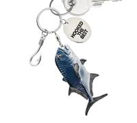 Teksome Charme Pêcheur Sac - Porte-Clés Pêche - Cadeau Léger pour Père Anniversaire Noël Saint-Valentin Pêcheur Petit Cadeau