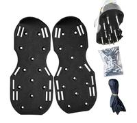 Teksome Chaussures Aérateurs de Gazon - Semelles à Pointes pour Aération du Gazon | Sandales à Sangles Réglables pour Aération du Sol et Pelouse Extérieur
