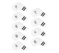 Teksome Couvre-tête de conducteur, avec housse en cuir synthétique pour club de golf, pour bois hybride, maillet de parcours, entraînement, terrain de conduite, vert