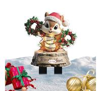 Teksome Décorations de Noël - Piquets décoratifs de jardin pour décoration de Noël | Fournitures de fête plates en acrylique 2D pour pot de fleurs, allée, extérieur, patio, porche, arrière-cour