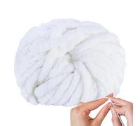 Teksome Fil chenille épais | Fil chenille doux de 25 m | Fournitures de tissage et de crochet pour écharpes, vêtements de bébé, jetées, oreillers, paniers, animaux de compagnie, fabrication de