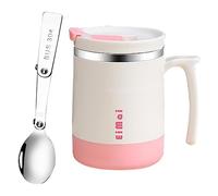 Teksome Gobelet à café Thermo Chaud | Gobelet à Double paroi en Acier 17,59 oz - Tasse Isotherme à Double paroi avec cuillère à Couvercle, Base Amovible, pour Cadeaux pour Femmes