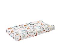 Teksome Housse de matelas à langer - Feuilles de matelas à langer imperméables et respirantes en coton | Housses et coussinets de table à langer à motifs imprimés mignons pour garçons et filles