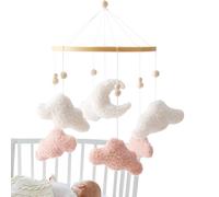 Teksome Jouet Suspendu Au-Dessus Du Berceau, Mobile Musical Suspendu Avec Hochets, Jouets Suspendus en Peluche Décoration pour Parc, Poussette et Lit Jeu Doux Anniversaire