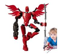 Teksome Jouets assemblés, Statue de Figurines d'action - Ensembles de Jeu de Figurines de Jeu Mobiles communes - Décoration de Bureau de Robot Mobile Complet pour Les Fans d'