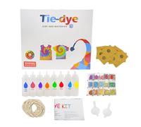 Teksome Kit de teinture sur nœuds pour adultes, kit d'art pour vêtements d'expert, vêtements d'expert, école, famille, maison, écharpes, chaussettes, chapeaux, débutants