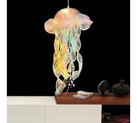Teksome Lampe LED en forme de méduse colorée | Lampe d'ambiance pour décoration sur le thème de l'océan, décorations de fête, cadeaux d'anniversaire, décoration de méduses