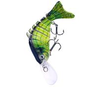 Teksome Lere de la pêche au Bar, Les leurres de Basse d'eau Douce | Appâts de Poisson Dur - Accessoires de Vitesses de pêche, des leurres Multi-articulations de Planche à Langue