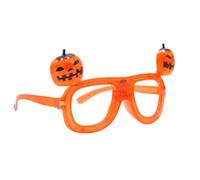 Teksome Lunettes LED,Montures de Fêtes - Accessoires Costume Citrouille Lunettes Originales pour Ados Adultes Fête Familiale Carnaval