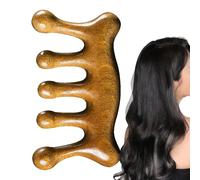 Teksome Massageur Pour Les Cheveux En Bois, Outil de Coiffure Anti-Statique Démêlant, Massageur De Cuir Chevelu En Bois, para Profesionales Dueños de Portátiles Viajeros Estudiantes Universitarios