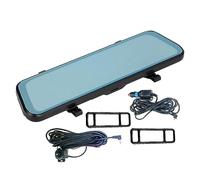 Teksome Miroir Dash Cam et arrière,Caméra de rétroviseur arrière HD 1080p 10 Pouces avec Grand Angle, Vision | Détection de Mouvement Dash Cam et arrière Angle Vision Enregistrement en Boucle