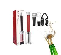 Teksome Ouvre-Bouteille à Pompe à Pression d'air - Kit ouvre-Bouteille avec Coupe-Cap-Sule, verseur aérateur, Bouchon sous Vide, ouvre-Bouteille Tire-Bouchon, idéal pour Les Amateurs de n