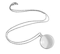 Teksome Pendentif loupe, Loupe Optique 5X avec Collier chaîne, Loupe de Poche élégante, Pendentif Collier Optique pour journaux, Lecture, Bijoux