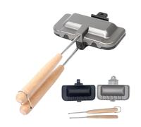 Teksome Poêle à sandwich, poêle à sandwich double f - Mac à sandwich pour petit déjeuner, grille-pain amovible pour hot-dog pour crêpes, toasts, omelettes de légumes