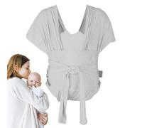 Teksome Porte-bébé, porte-bébé - Porte-bébé hybride réglable - Écharpe de portage pré-emballée pour bébé, écharpe de portage pour bébé douce et extensible pour bébés nouveau-nés