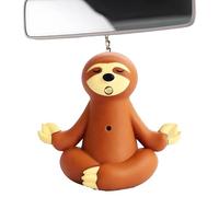 Teksome Porte-clés de Voiture Paresseux, Porte-clés Paresseux pour Voiture - Lampe de Poche Porte-clés sonore,Porte-clés de Mode Mignon Paresseux en méditation, Porte-clés Paresseux de Dessin animé