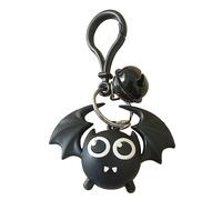 Teksome Porte-clés effrayant - Porte-clés effrayant visage de fantôme, porte-clés effrayant pour Halloween, petite cloche, pendentif figurine de films d'horreur pour fête