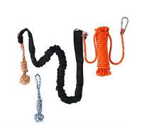 Teksome Poteau à Ressort pour Chiens - Jouets à mâcher pour Chien Pull & Tug Spring | Corde pour Chien Robuste et résistante aux morsures pour Petits et Grands Chiens, Camping en Plein air
