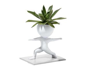 Teksome Pots de Plan-tes succulentes - Petits Pots de Fleurs Créatifs en Forme D'humain, jardinière succulente de Yoga, Pot de Plan-tes décoratives pour l'intérieur, l'extérieur