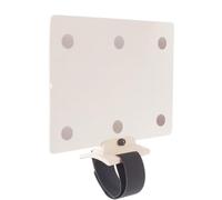 Teksome Pupitre à musique portable, pupitre à partitions, Pupitre pour violon monté sur bras, Support de livre de musique avec bande réglable, pupitre de guitare, pupitre de trompette pour les joueurs