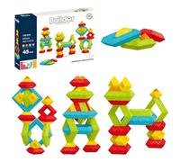 Teksome Pyramide de Blocs de Construction, Pyramide à empiler - Jouets de Construction préscolaires,Blocs de Construction pour, Jouets sensoriels STEM, Jouet éducatif préscolaire pour Tout-Petits de