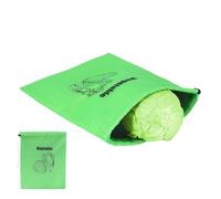 Teksome Sac à salade pour réfrigérateur, conteneur à laitue, légumes, pochette réutilisable avec cordon de serrage pour la maison, le café, l'appartement, le shopping