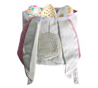 Teksome Sacs de chasse aux œufs de Pâques, sacs de Pâques pour,Sac à lapin lavé spacieux | Adorable adorable épicerie réutilisable pour les fête des, décoration de vacances, événement scolaire,
