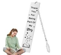 Teksome Signets pour Les Amateurs de Livres | Inspiration en Acier Inoxydable avec Signet Pendentif,Cadeaux pour Les Amateurs de Lecture, Marque-Pages avec de Belles Polices pour Salle de Classe