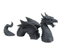 Teksome Statue de Dragon de Jardinage en résine, Statue de Dragon Gothique à Trois Sections - Décoration de Jardin pour Salon, Chambre à Coucher, extérieur et intérieur