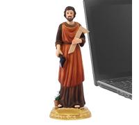 Teksome Statue de Saint François, St. Statue de Joseph - Le Travailleur Figure Résine - Statue de Conception rétro de Style Renaissance de 8,27 Pouces, pour Les Vacances, Noël, Pâques, décoration de
