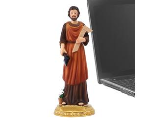 Teksome Statue de Saint François, St. Statue de Joseph - Le Travailleur Figure Résine - Statue de Conception rétro de Style Renaissance de 8,27 Pouces, pour Les Vacances, Noël, Pâques, décoration de