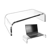 Teksome Support pour écran d'ordinateur | Table Peu encombrant pour Moniteur Bureau,Offices Home Support Bureau Transparent pour Ordinateur Portable, écran d'ordinateur, écran