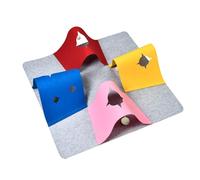 Teksome Tapis De Jeu pour Chat - Jeu avec Tunnel 4-en-1 pour Chaton,Tapis À Tunnels Portable pour Animal avec Trou - pour Intérieur Extérieur Réduction De L'Ennui Exercice Voyage Chambre Salon