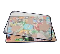Tektalk Planche de puzzle portable avec housse anti-poussière pour rangement de puzzle, surface antidérapante, jusqu'à 1500 pièces (kaki)