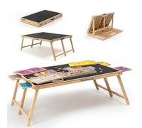 Tektalk Planche de puzzle pliable de 2000 pièces avec couvercle, table de puzzle en bois avec 8 tiroirs, chevalet de puzzle portable avec pieds pliants, tables de puzzle portables pour adultes et