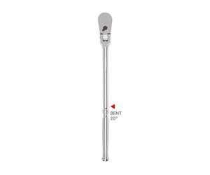 TEKTON 1/2 Inch Drive x 14 Inch Flex Head Bent Handle Long Ratchet | SRH23214