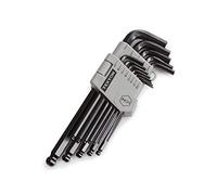 TEKTON 25262 Lot de clés mâles hexagonales longues à bille 13 pièces (en pounces)