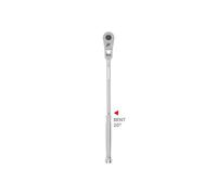 TEKTON Clé à cliquet courbée, à dégagement Rapide, entraînement de 9,5 mm x 30,5 cm - SRH33112