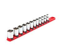TEKTON Jeu de douilles 6 pans 3/8", 12 pièces (8-19 mm) | SHD91102