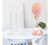 TEKXYZ 40CM De Hauteur Support De Ballon En Acrylique Transparent, Pour Décoration De Centre De Table À Toute Fête - Lot De 4,Réutilisable