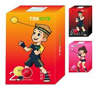 TEKXYZ Ballon de Réaction de Boxe, 2 Niveaux de Difficulté avec Bandeau, Parfait pour Réflexes, Agilité, Vitesse de Frappe, Compétences de Combat et Coordination Œil-Main