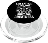 Tel père, tel Fils, construit pour la Grandeur, Salle de Sport Father Son PopSockets PopGrip pour MagSafe