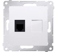 Tél. Prise Simon 54 premium module RJ12 blanc