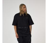 Tela Cruz Men's Oversized Design T-Shirt Blackout (same word in French) Petit Male