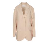 Tela, Femme, Vestes, Beige, Taille: 36 FR Blazer en Taffetas avec Col Revers