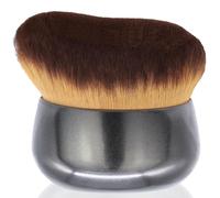 TELAIN Extra Grande Brosse de Maquillage pour le Corps - Pinceau Kabuki Large de 75 mm pour Autobronzant, Maquillage des Jambes et Poudre Solaire, Idéal pour Crème Solaire, Visage et Dos (Noir)