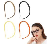 TELAIN Lot de 4 bandeaux sans pression pour femmes Bandeaux antidérapants et fins pour porteuses de lunettes, bandeaux invisibles confortables pour cheveux féminins