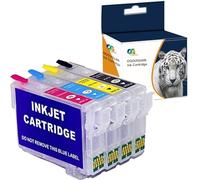 Teland 603 603xl Refill Rechargeable Vide Cartouche d'encre Compatible pour Epson 603 603XL avec Workforce WF-2810 WF-2850 WF-2830 WF-2835, Expression Home XP-2100 XP-3100 XP-4105 XP-2105 XP-4100