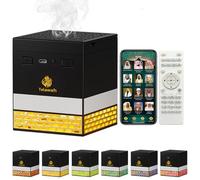 Telawah Kaaba Veilleuse Coran et Bakhoor, télécommande et Haut-Parleur contrôlé par Application, Haut-Parleur Bluetooth Azan à Changement de Couleur à intensité Variable